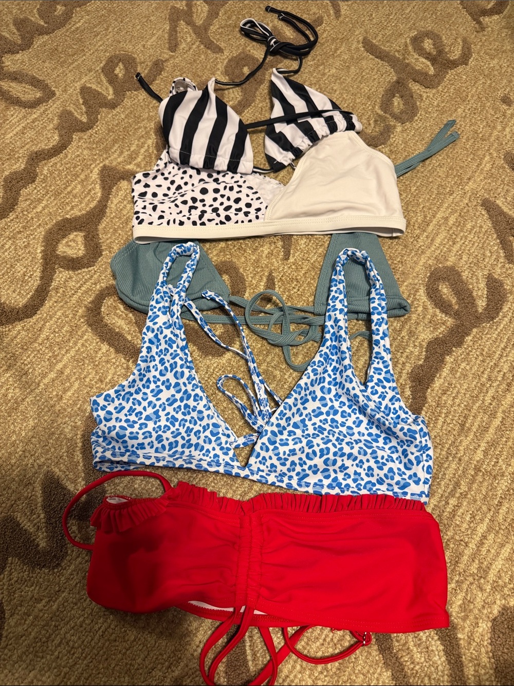 Women’s bundle of bikini tops five